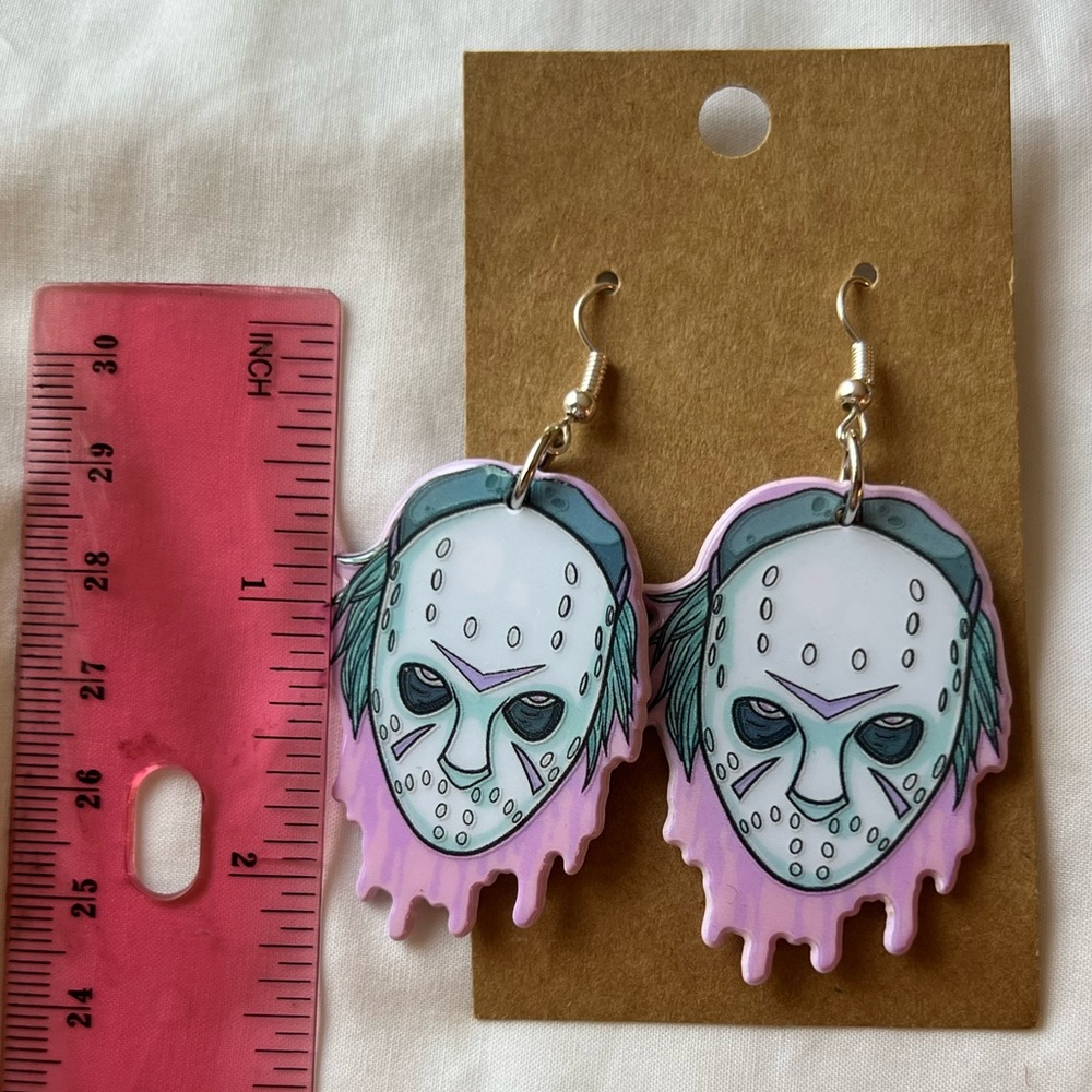 Jason voorhees horror movie earrings
